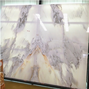 Backlit White Onyx Stone Wall Panel,Wall Background Translucent