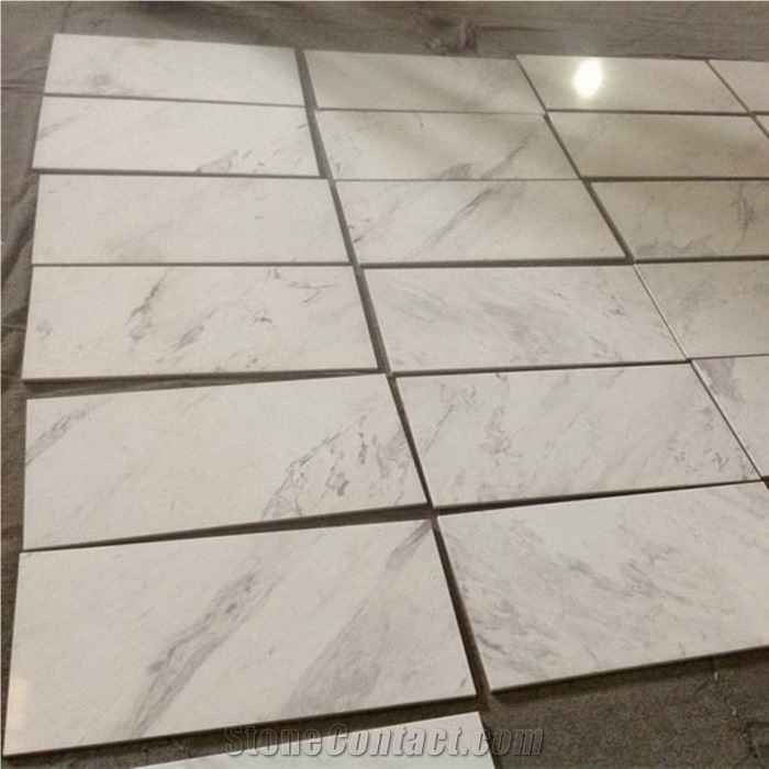 Bianco Pighes White Marble New Volakas, Imperial Bianco Tile