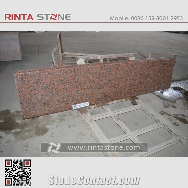 Feng Ye Hong China Cheap Dark Maple Leaf Red Granite G562 Slab Stairs