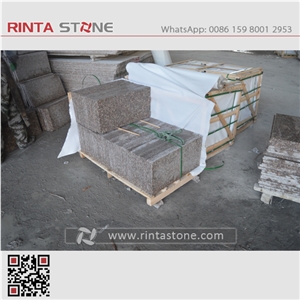 G687 Granite Peach Red Cherry Pink Tiles Slabs Stairs Steps Risers
