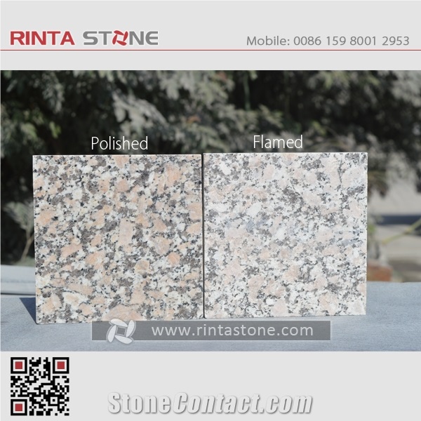 Nanhua Red Granite Lihua White Big Flower G736 Tiles Slab Paving