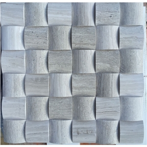 YUANDA 3D Wall Mosaic Basket Wave Pattern Tiles