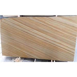 YUANDA Yellow Wooden Grain Sandstone Slabs