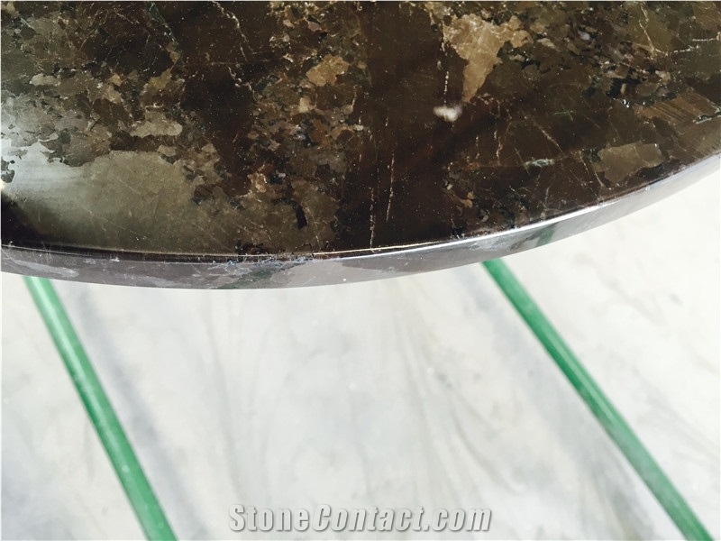 Honed Marron Cohiba Granite Sidetable Tops