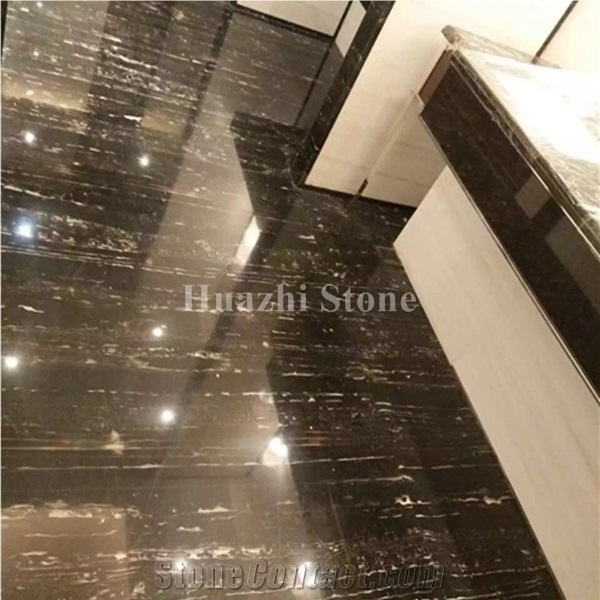 Silver Dragon Slabs/Chinese Black Marble/Hotel Floor/Tv Set Cladding