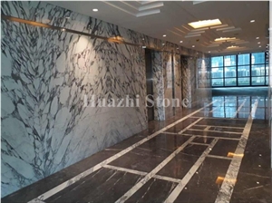 White Marble Tiles & Slabs, Hotel Wall Tiles Interior Design, Flooring