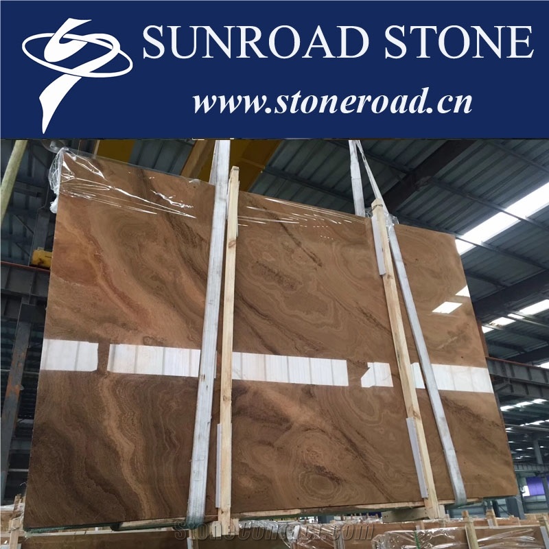 Cloudy Gold Marble Slabs, China Wooden Vein Gold Marble Floor Tiles