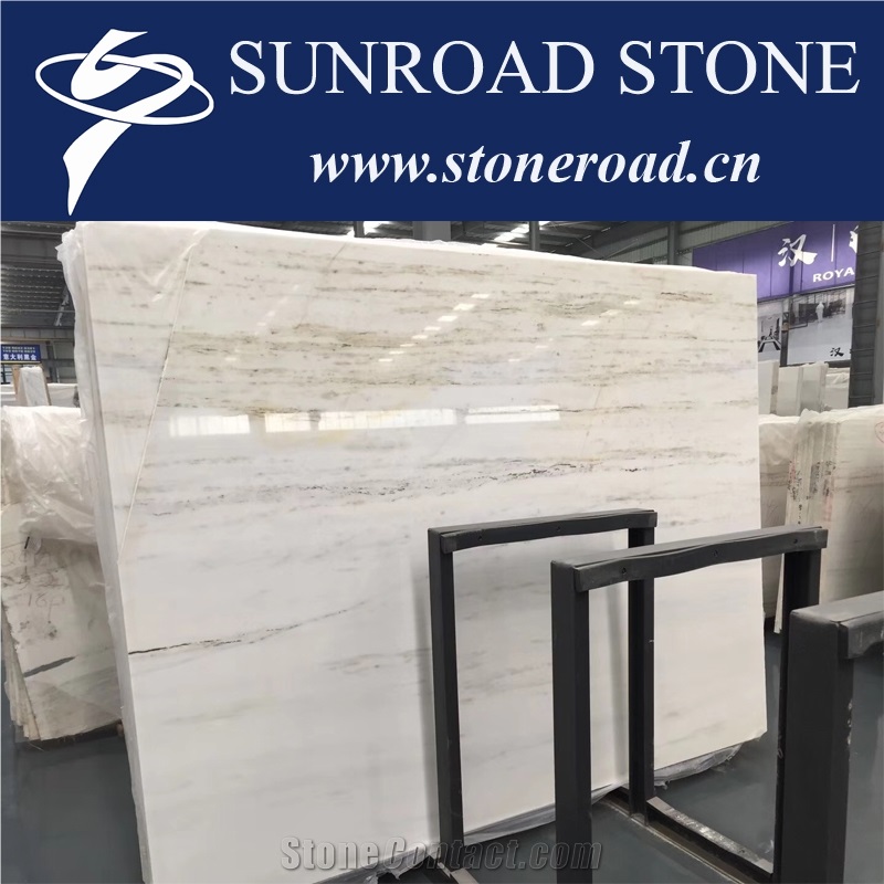 Royal Jasper Chinese White Marble with Grey Marble Slab Flooring Tile