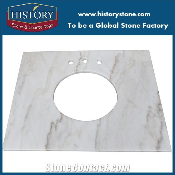 China Best White Marble Vanities，For Hotel Bathroom