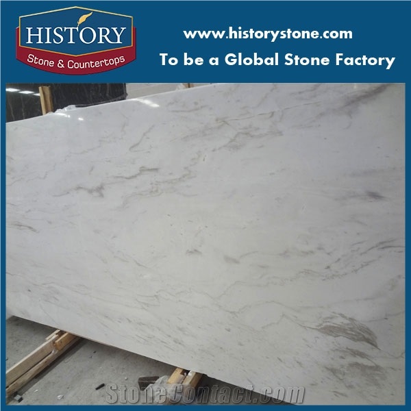 History Factory Company Supplier White Volakas Marble Big Slabs&Tiles