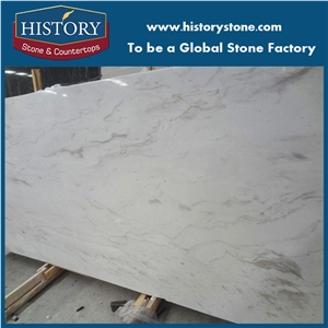 History Factory Company Supplier White Volakas Marble Big Slabs&Tiles