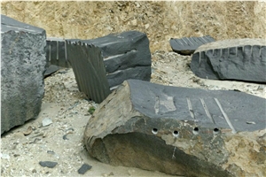 Jet Black Granite Block, India Black Granite