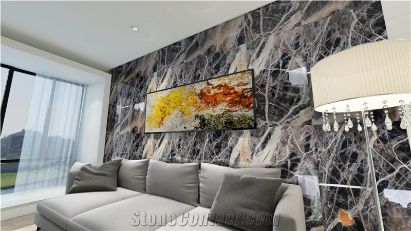 Black Jungle / China Marble Tiles & Slabs ,Floor & Wall