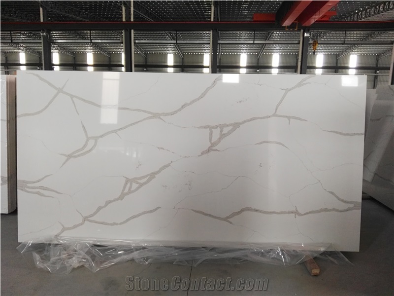 Calacatta White 5130-Slabs Quartz Tiles&Slabs Quartz Flooring&Walling