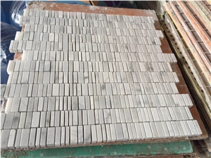 Carla White Marble / China Linear Strips Wall Mosaic Tiles