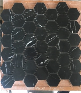 China Marquina / High Quality Marble Honeycomb Panel Mosaic