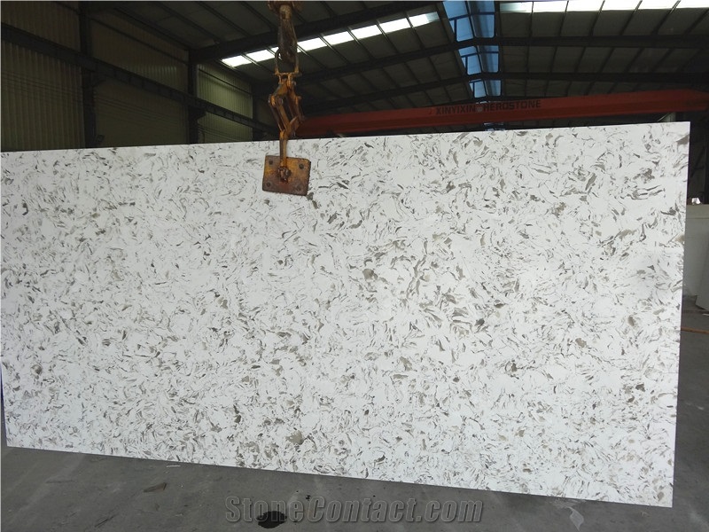 White Coffee V125-Slabs Quartz Tiles&Slabs Quartz Flooring&Walling