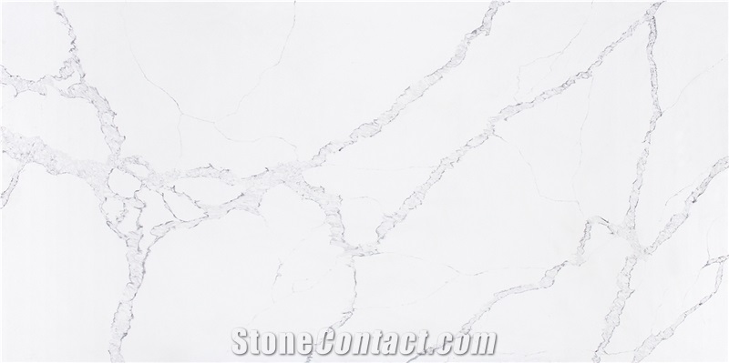 White Quartz Xka1193-Calacatta Royal Quartz Tiles&Slabs Flooring