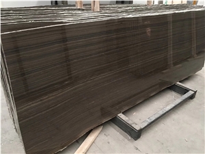 Canade Wood/ Obama Brown Wood Grain Marble Slabs & Tiles for Wall