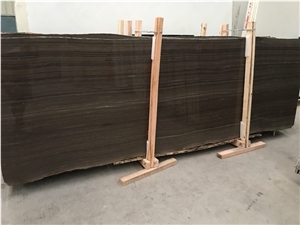 Canade Wood/ Obama Brown Wood Grain Marble Slabs & Tiles for Wall