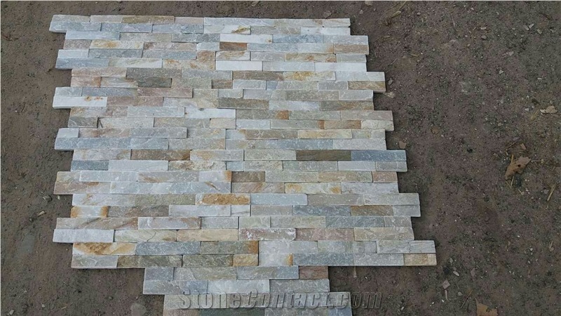 Natural White/Rusty Ledge Stone Slate Culture Stone for Wall Decor