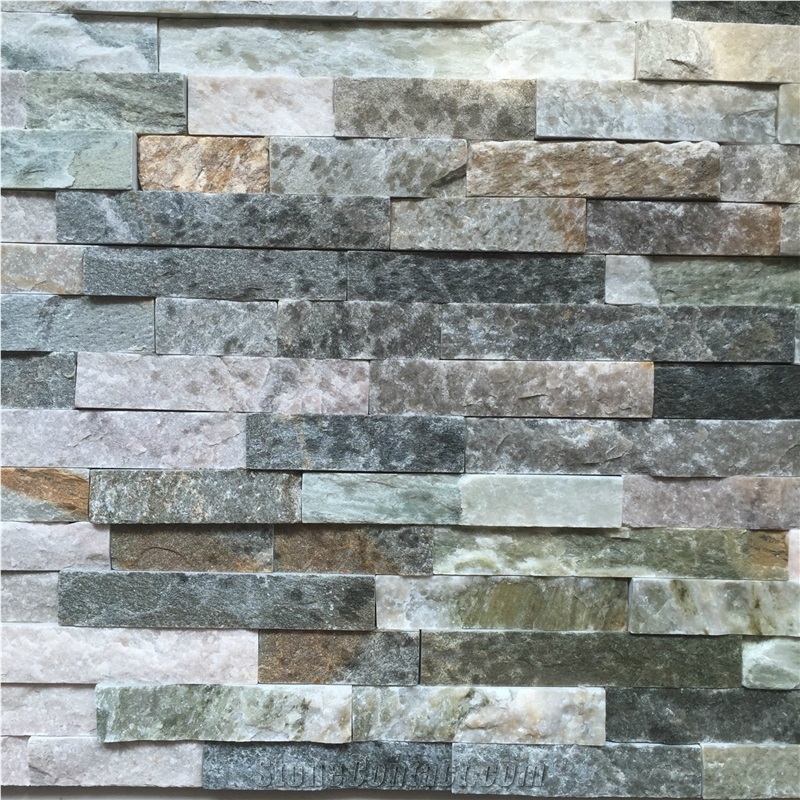 Natural White/Rusty Ledge Stone Slate Culture Stone for Wall Decor