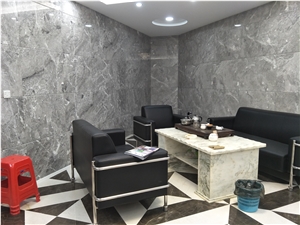 Athena Grey Marble Slabs&Tiles, Office Decoration Stone Cheap Price