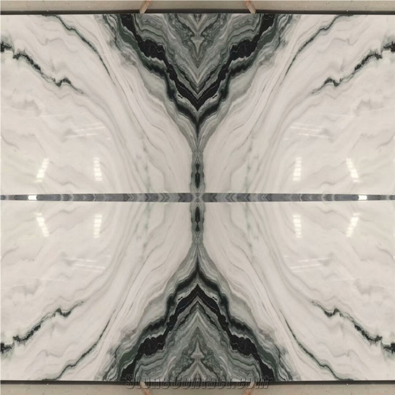 Beautiful White and Black Marble Natural Building Stone Flooring
