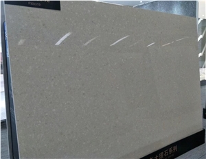 Beige Artificial Stone Slab,Quartz Tiles,Kitchen Countertop Usage