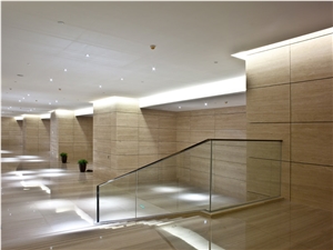 Beige Travertine Stone Slabs, Flooring & Wall Covering Tiles for Hotel