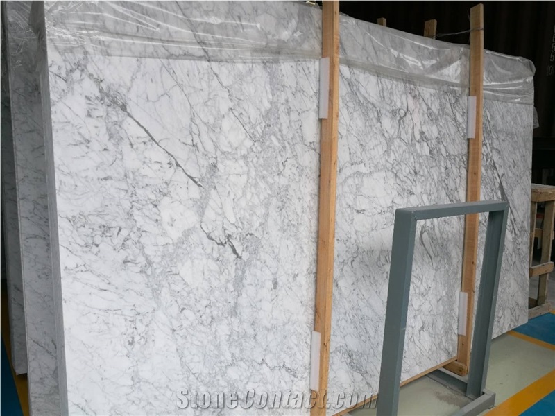 Bianco Carrara Venato White Marble Slabs Wall Covering/Floor/Paneling