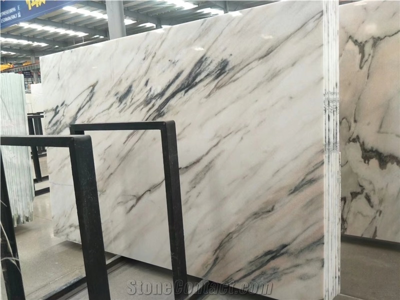 Big White Marble With Black Featured,Wall and Floor Application,Tiles