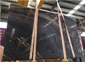 Black Antique Wood Vein Marble Slab&Tile for Engineering Stones