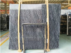 Black Marble with Silver Vein for Home Decorations