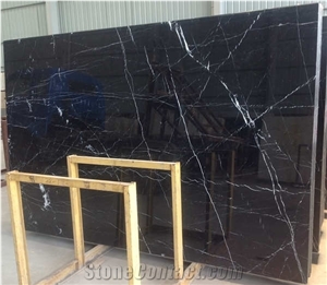 Black with White Veins Nero Marquina Marble for Wall/Floor Decoration
