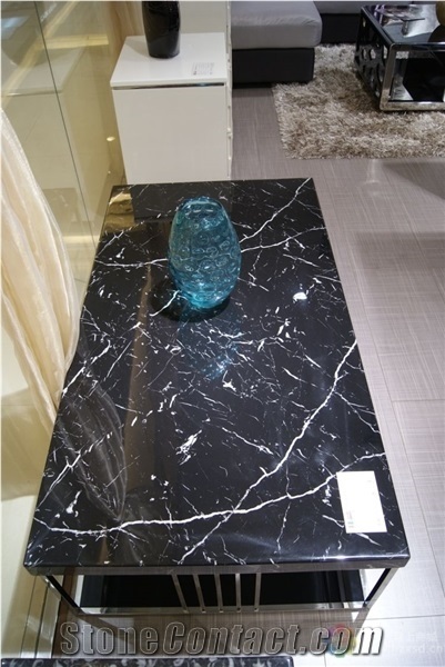 Black with White Veins Nero Marquina Marble for Wall/Floor Decoration