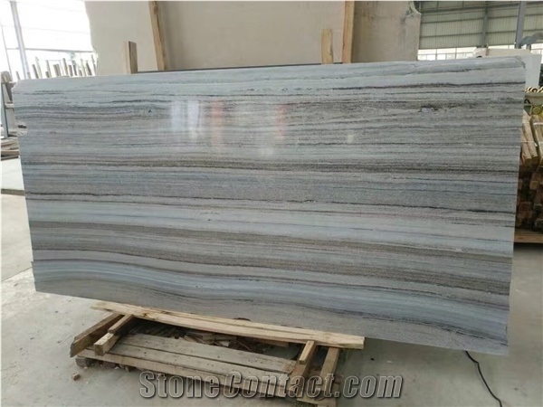 Blue Palissandro Marble Slabs Crystal Wood Marble China Wooden Grain