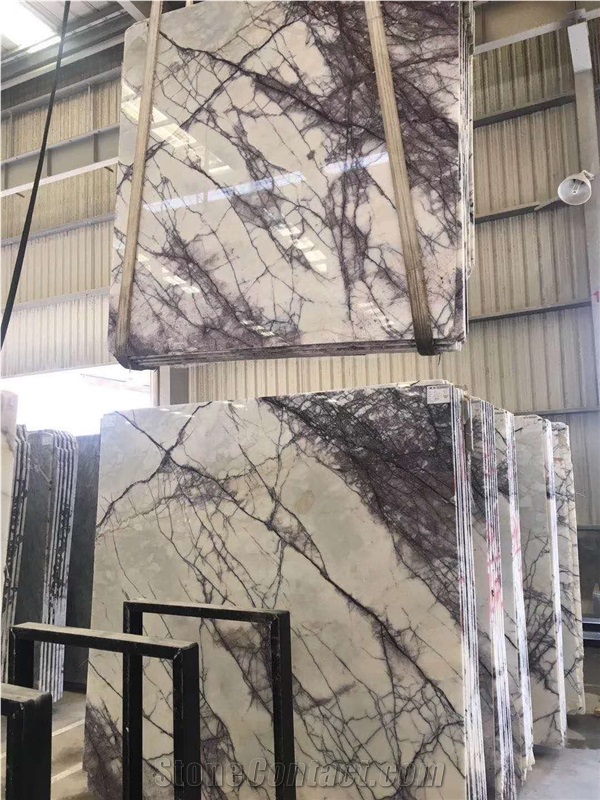 China Factory Ice Jade Marble Heaven Bird Slab for Hotel Wall Covering