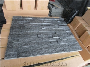China Natural Black Slate Stone Split Face Culture Stone/Wall Decor