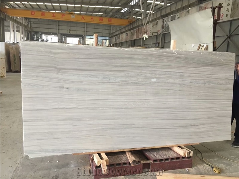 China Pujing Grey Wooden Marble Stairs & Steps,Floor Application