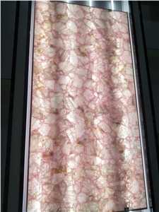 China Rose Quartz Gemstone Slab&Tiles