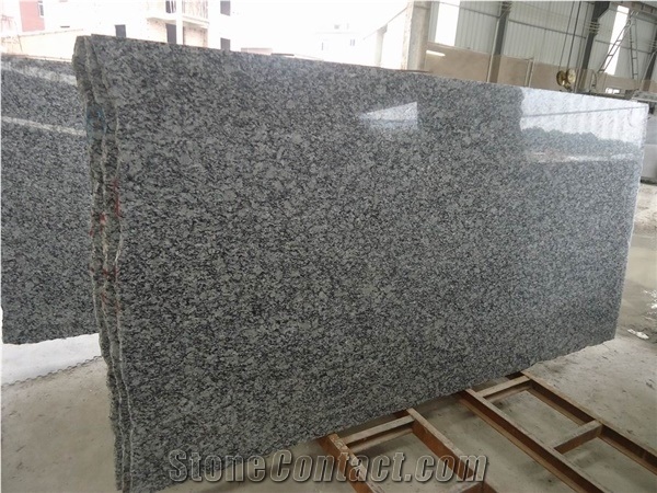 China Spray Seawave White Granite Big Slab, Hotel Floor Decor