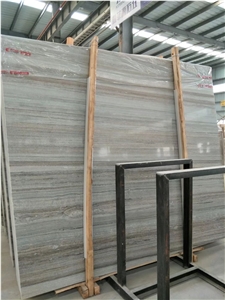 China White Crystal Wood Vein Marble for Wall Cladding/Table Tops