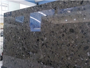 Chinese Dark Emperador Artificial Stone Slabs&Tiles,Polished and Honed