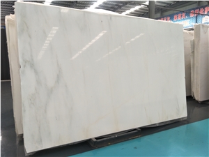 Chinese Han White Solid Marble Slab for Flooring & Wall Decoration