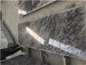 Chinese Juparana Fantasy Granite Slabs, Different Multicolour Grain