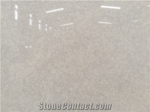Couldy Grey Quartz Stone Solid Surfaces Polished Slabs & Tiles