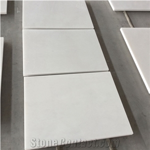 Customized Cut to Size China Pure White Marble Tile for Home Decor