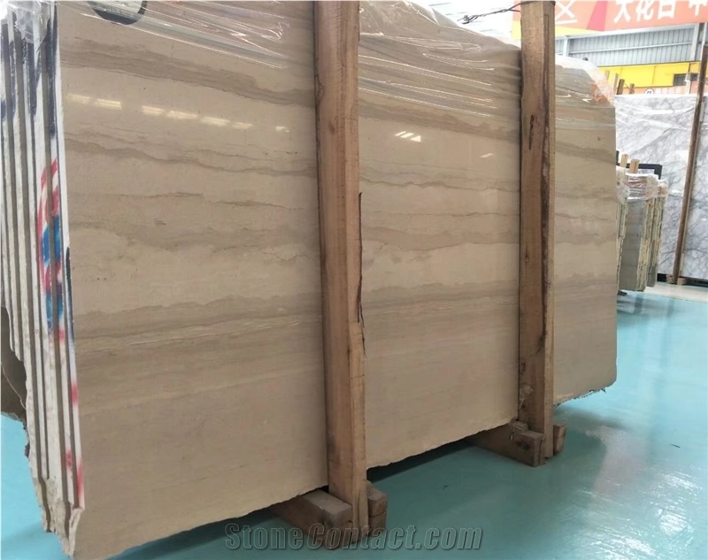 Dark Beige Wooden Veined Marble for Store, China Serpeggiante Scuro
