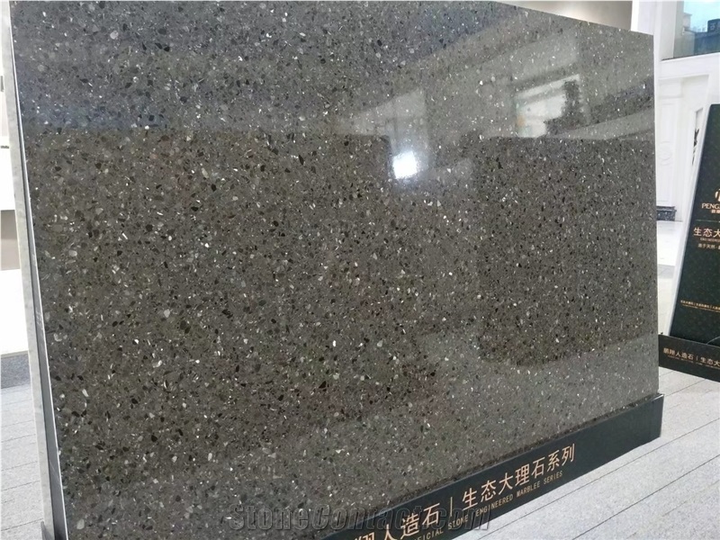 Dark Brown Artificial Stone Slab&Tile,Office Decoration,Good Quality